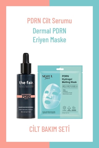 The Fair. Pdrn Somon Dna Serum Ve Pdrn Hidrojel Eriyen Kore Maskesi Yaşlanma Karşıtı İkili Bakım Set
