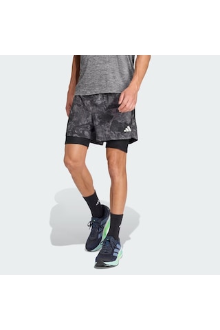 Adidas Own The Run Spray Dye 2-ın-1 Erkek Şort C-adıjn9680e50a00 Gri