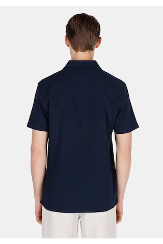 Colin's Colins Regular Fit Shirt Neck Düz Erkek Lacivert Kısa Kol Gömlek Cl1074511 Q1.v1 Nav