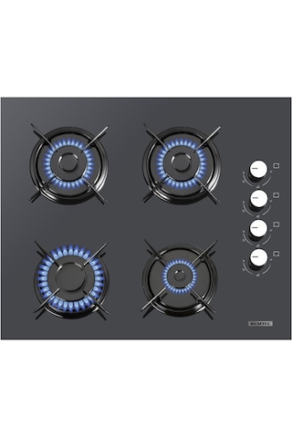 Kumtel B66-SF2 MT - KO-40 TAHDF - DA6-830 Kristal Antrasit Cam Ankastre Set