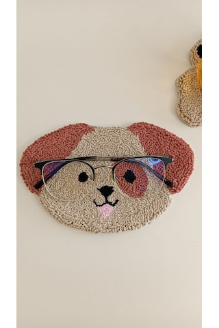 Köpek Bardak Altlığı Gözlük Tutucu Seti