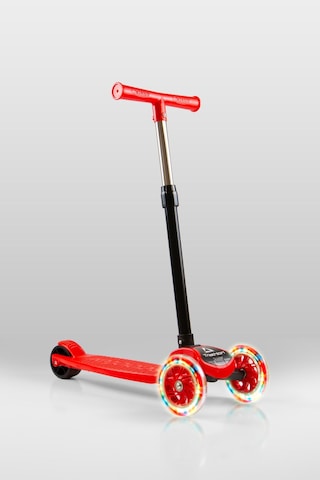 T212-K Katlanabilir Led Işıklı Scooter / 4 Kademe Ayarlanabilir Yükseklik Ayarı (55-70cm)/ Arka Fren