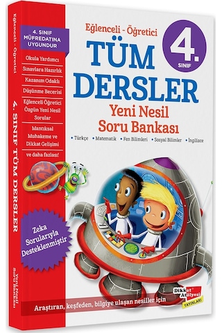 4. Sınıf Tüm Dersler Yeni Nesil Soru Bankası Dikkat Atölyesi