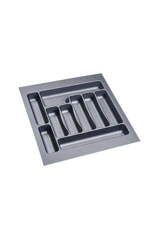 Çekmece İçi Kaşıklık 47 x 49 Cm Mutfak Çekmece Düzenleyici Gri