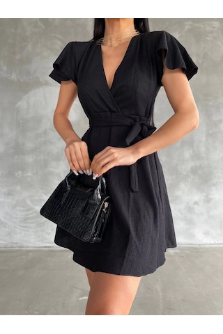 Bürümcük Mini Boy Elbise Siyah