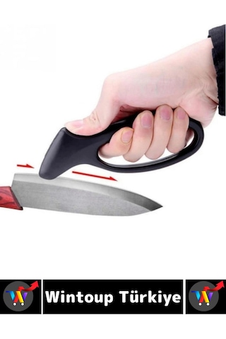 Ergonomik Yüksek Kaliteli Paslanmaz Çelik Kaymaz Güvenli Kullanım Kompakt Manuel Bıçak Bileme Aleti