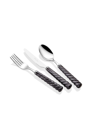 Vito Siyah 75 Parça Çatal Bıçak Seti Diğer