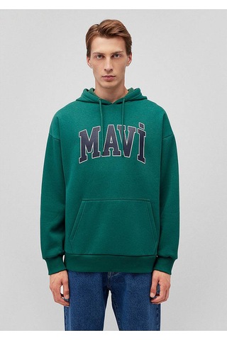 Mavi Baskılı Zümrüt Erkek Sweatshirt M067149-71874 Zümrüt