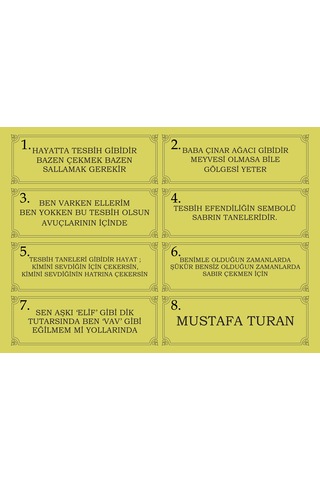 Özel Yazılı, Altın Parçacıklı Tesbih Erkek Hediye Lacıvert