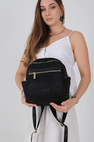 Silver Polo Sp1209 Kadın Sırt Çantası Saten Siyah-siyah
