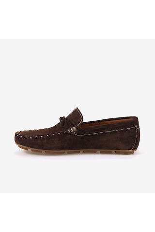 Kemal Tanca Erkek Kauçuk Tabanlı Süet Loafer A9407 Kahverengi