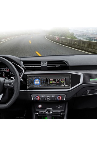 Leezsing Araç İçi Çok Fonksiyonlu Bluetooth Radyo, Mp3 Çalar, Usb Ve Telefon Şarj Özellikli, Akıllı Ses Asistanı, Uygulama Kontrolü