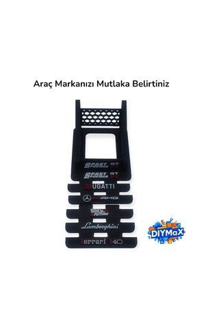 Speed Champions Standı Araç Sergileme Aparatı Model Vitrin Standı - Siyah