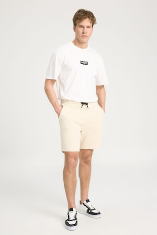 Regular Fit Normal Kesim Normal Bel Bej Sweat Şort W241578614 Bej