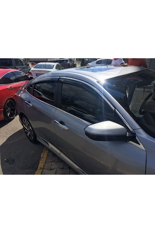 Niken Honda Civic Fc5 Uyumlu Cam Rüzgarlığı Kromlu 2016+ Niken