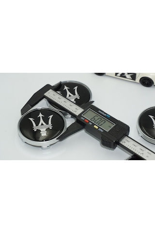 Dk Tuning Maserati Siyah Jant Göbeği Kapak Seti 60mm
