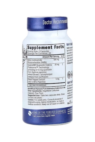 Nutri, Nmn+ Nicotinamide Mononucleotide Brain Health 60 Vegan Capsules