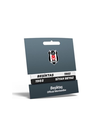 Beşiktaş Lisanslı 2'li Silikon Yetişkin Bileklik Kişiye Özel Kutu 001