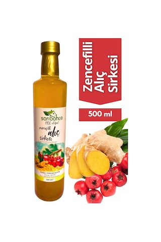 Zencefilli Alıç Sirkesi 500 Ml - Organik Doğal Fermantasyon