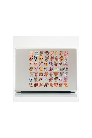 Tatlı Hayvan Figürlü Çıkartma Seti Cute Estetik Bujo Ajanda Planlayıcı Ve Defter Sticker Seti Çok Renkli