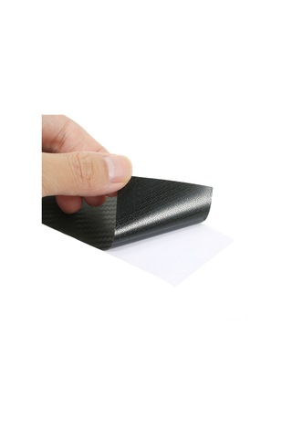 Konesam Pvc Araba Gövde Korumalı Sticker - Mat Siyah, Parlak Siyah, 3d Karbon Fiber Seçenekli - Kabarcıksız Uygulama, Hava Oluklu Dekoratif Strip