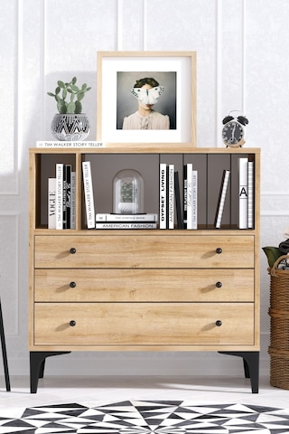 Decormet Nevada Şifonyer Safir Meşe Diğer