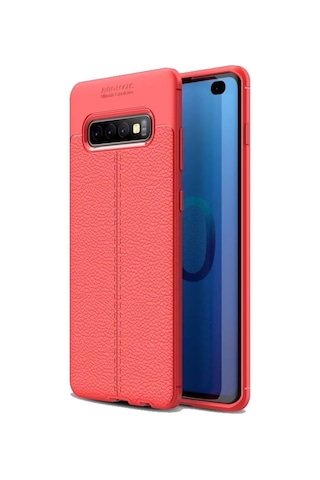 Samsung Uyumlu Galaxy S10+ Plus Deri Görünümlü Lux Niss Silikon Kilif 457445224