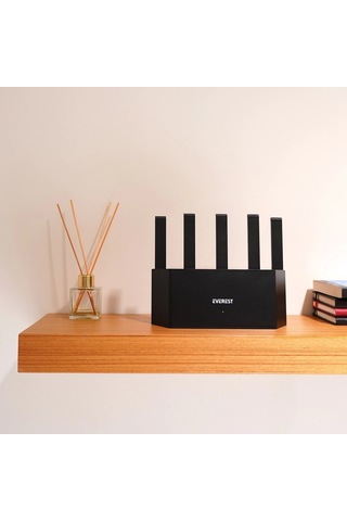 Everest Ewr-x3000-v1, 3000mbps, Dualband, Wifi 6, 4port, 1port Wan, Masaüstü, Wısp, Repeater, Router