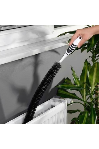 Plentiful Ergonomik Pratik Kolay Kalorifer Peteği Temizleme Fırçası Aleti siyah