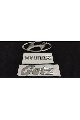 Hyundai Getz Yazı Hyundai Ön Arma 3 Lü Set A Kalite İthal 2003 Sonrası Uyumlu A Kalite