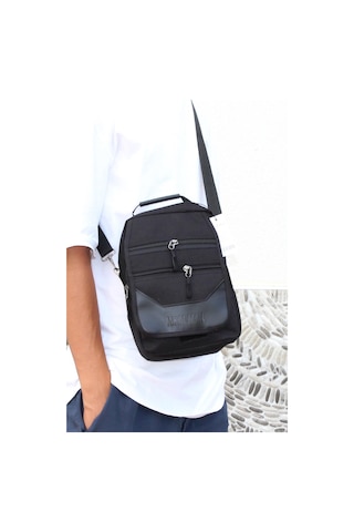 Mergenshoes Svn Sv73 Siyah Polyester Kumaş Erkek El Omuz Çantası Siyah