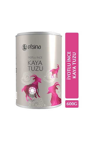 Efsina İyotlu İnce Kaya Tuzu 600 G