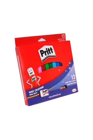 Pritt Silinebilir Jumbo Mum Pastel Boya 12 Renk