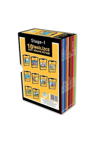 Stage 1 İngilizce Hikaye Seti - 10 Kitap Takım- Mavi Çatı Yayınları