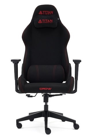 Titanseat Crow Red Kumaş Oyuncu Koltuğu Kırmızı -