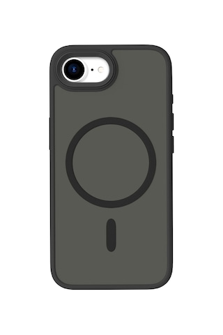 Joko - 951 - Apple iPhone Uyumlu 17e Megane Magsafe Kapak - Csmo-tex - - Siyah Sıyah