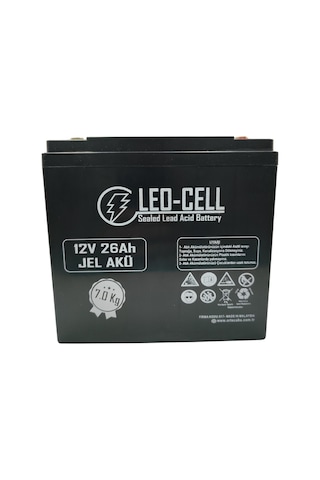 Leo-cell 12V 26Ah Japon Teknolojisi 7 Kg Elektrikli Motorsiklet Aküsü