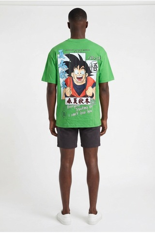 Blow Up Future Gen Son Goku Yeşil Oversize Erkek T-shirt 141619 SİYAH