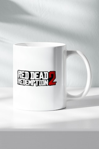 Rdr2, Red Dead Redemption 2 - Tasarım Baskılı Kahve Kupası Hediye Porselen Kupa Beyaz