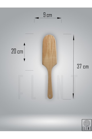 Gürgen Ağacı El Yapımı Tahta Ahşap Servis Spatula Çevirgeç 37 Cm