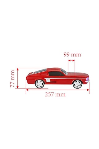 Torima WS-1967 Araba Tasarım USB/Aux/FM Radyo Led Işıklı Bluetooth Hoparlör
