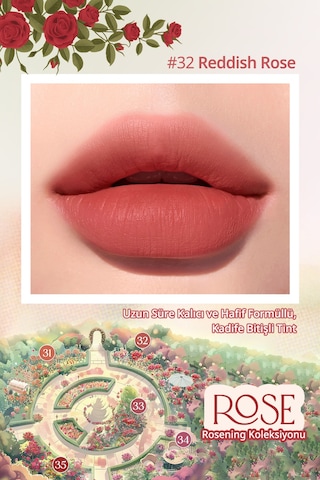 Perıpera Ink Airy Velvet 32 Reddish Rose 32 Reddish Rose