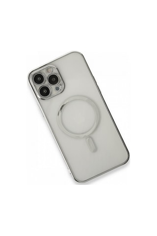 Apple Uyumlu iPhone 14 Pro Max Kılıf Magsafe Özellikli Lazer Silikon Kapak