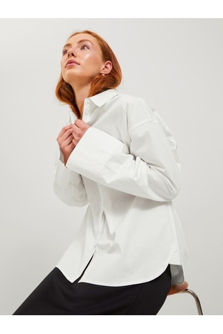 Jjxx Rahat Kesim Beyaz Kadın Gömlek 12246585 Beyaz