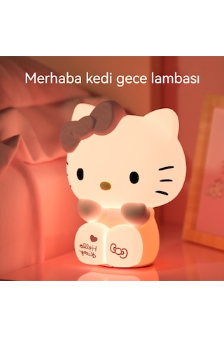 Hellokitty Gece Lambası Başucu Lambası 1 Diğer