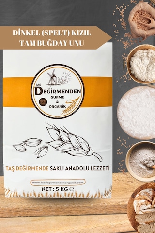 Dinkel Spelt Kızıl Tam Buğday Unu - 5 Kilo