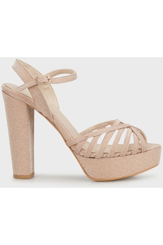 Lela Simli Platform Topuklu Bayan Ayakkabı 34718407023 Rose