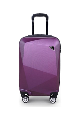 Polo&Sky Elmas Model Mor Renk Kabin Boy Valiz Bavul Mor