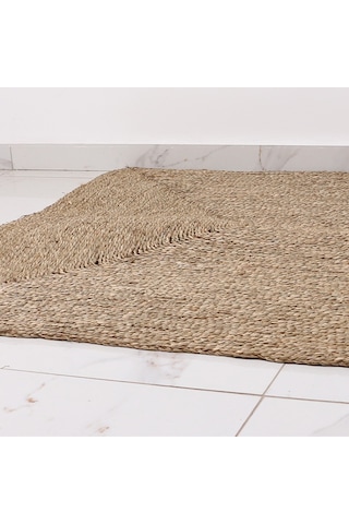 Dekoratif 150x120 Cm. Deniz Sazı Halı & Duvar Dekoru Bej