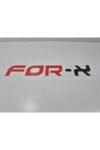 For-x Sticker - For-x Araba Camı Sticker - 4.5cm X 25cm - For-x Arma Sticker